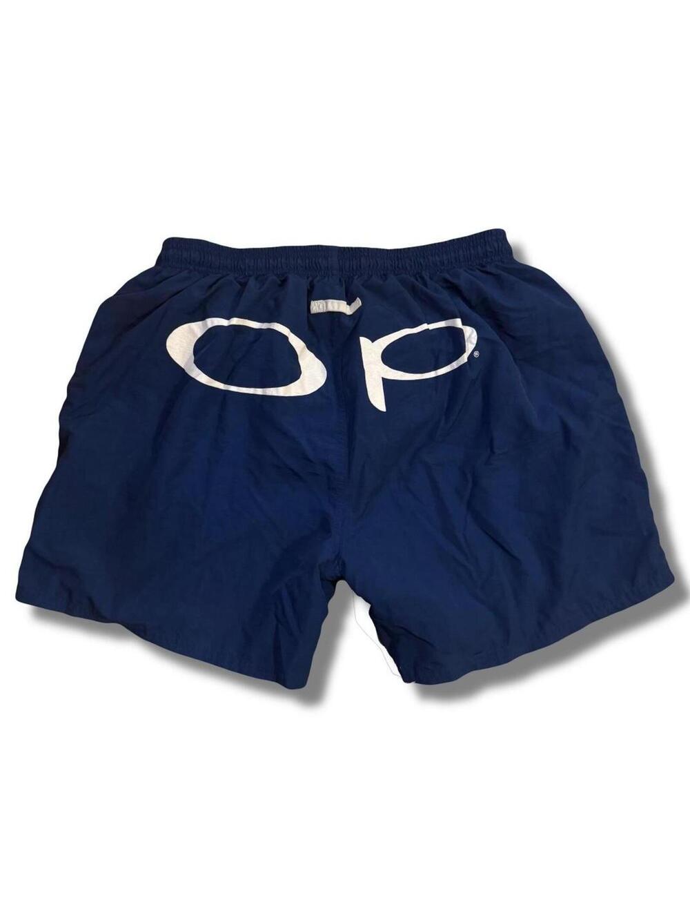 Vintage 90s Ocean Pacific navy swim shorts Size L